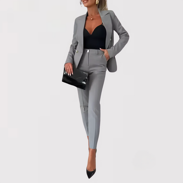 Varina - Blazer and High Waisted Pants Set