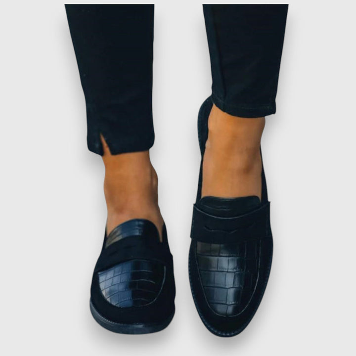Liny - Crocodile Pattern Loafers