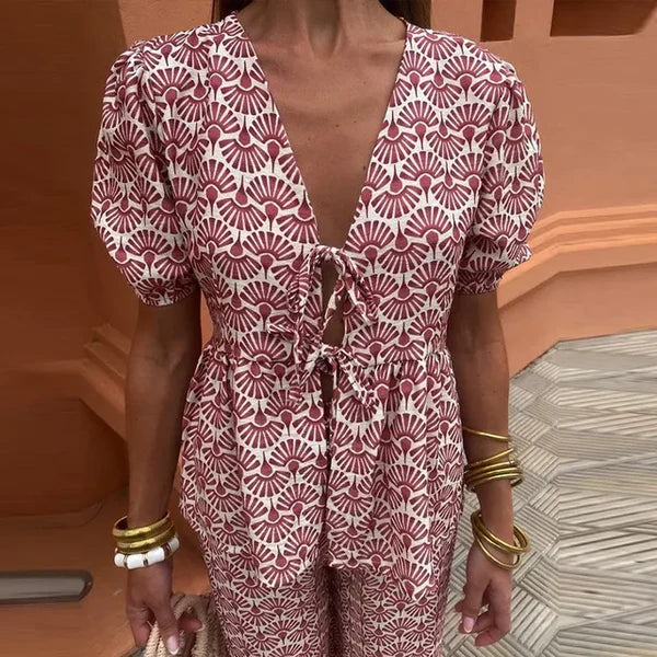 Videlia - Elegant Two Piece Summer Set