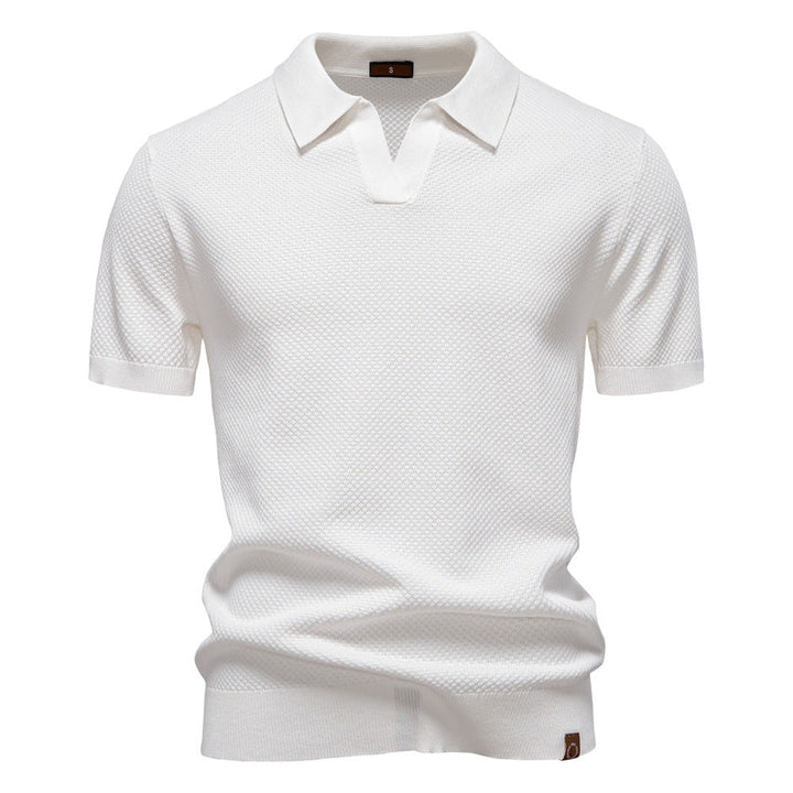 Kostas - Elegant Short Sleeve Polo Shirt