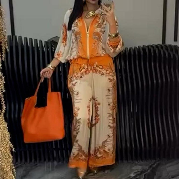 Sunmi - Elegant Two Piece Zippered Set