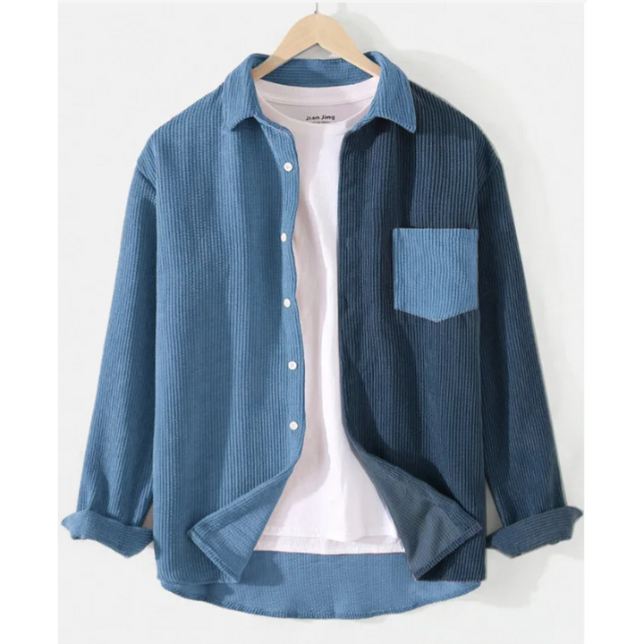 Geraldus - Splice Corduroy Button-Up Shirt