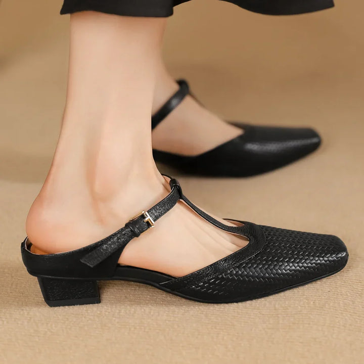 Birte - Leather Mules