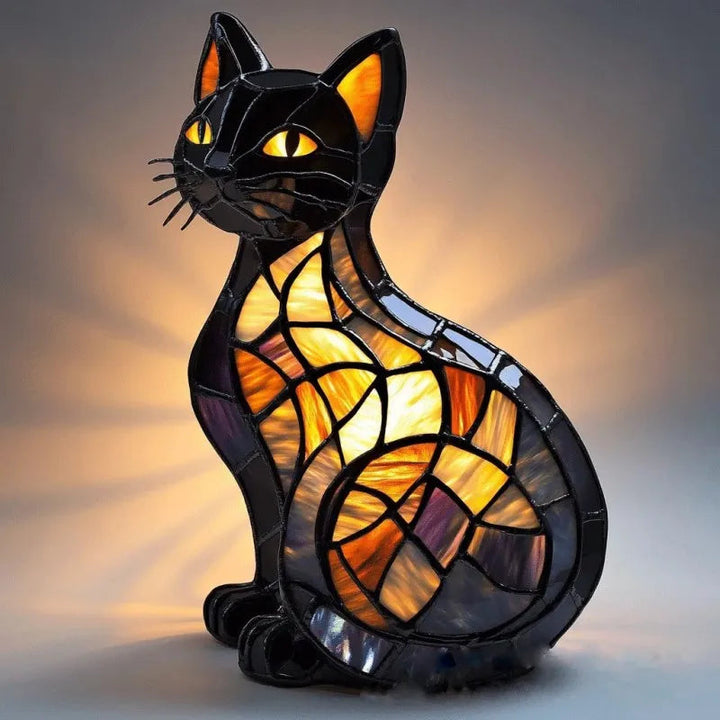 WhiskaGlow - Bright Midnight Cat Lamp