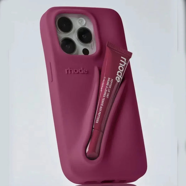 LuxeLoop - iPhone Silicone Case with Lipstick Holder
