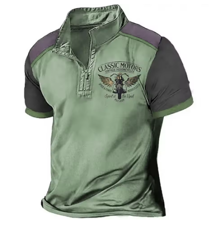 Kritsada - Stylish Half Zipper Polo Shirt