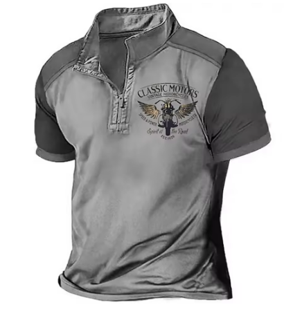 Kritsada - Stylish Half Zipper Polo Shirt