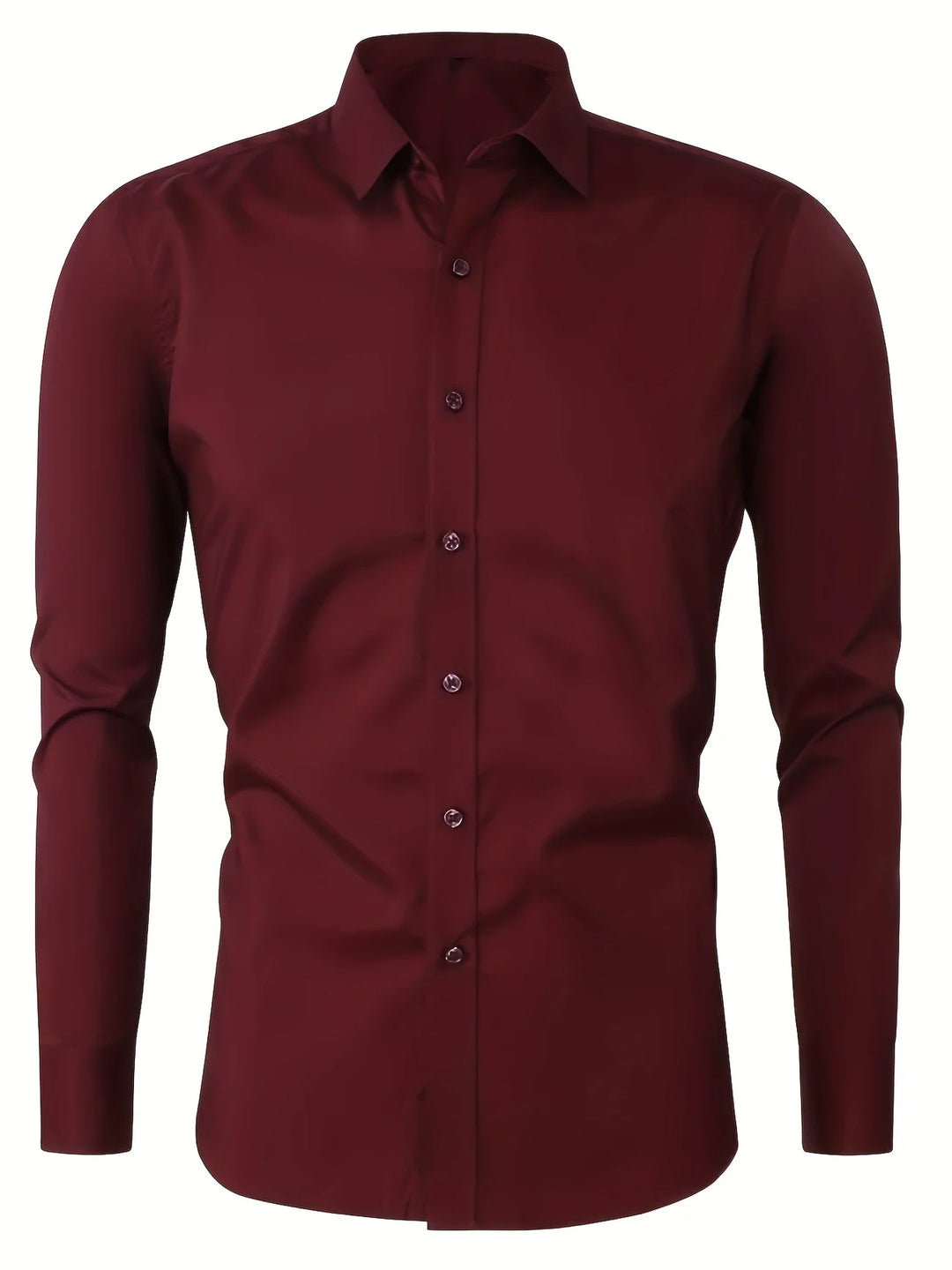 Byron - Elegant Long Sleeve Shirt With Button
