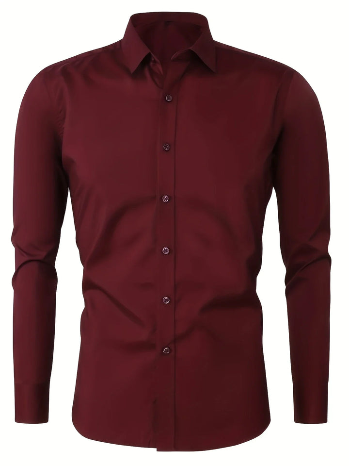 Byron - Elegant Long Sleeve Shirt With Button