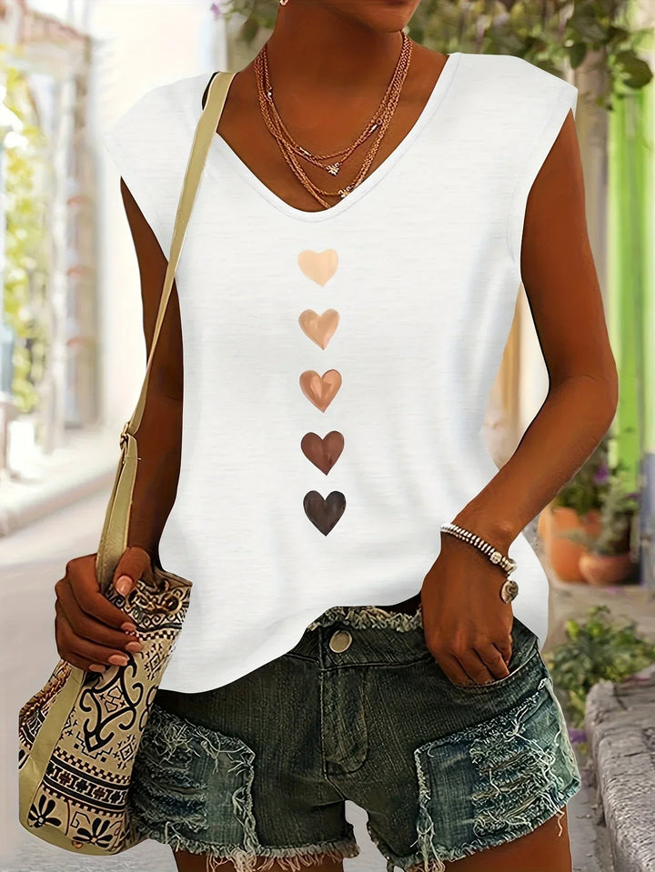 Nichole - Shirt With Heart Print