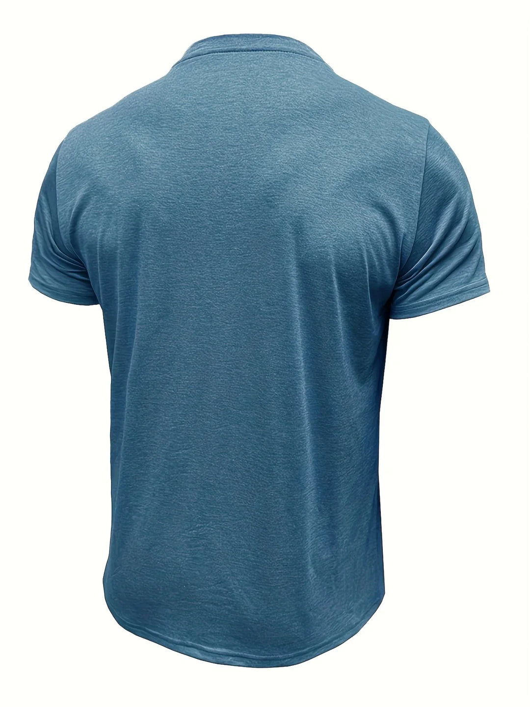 Saxon - Elegant Round Neck T Shirt With Pocket