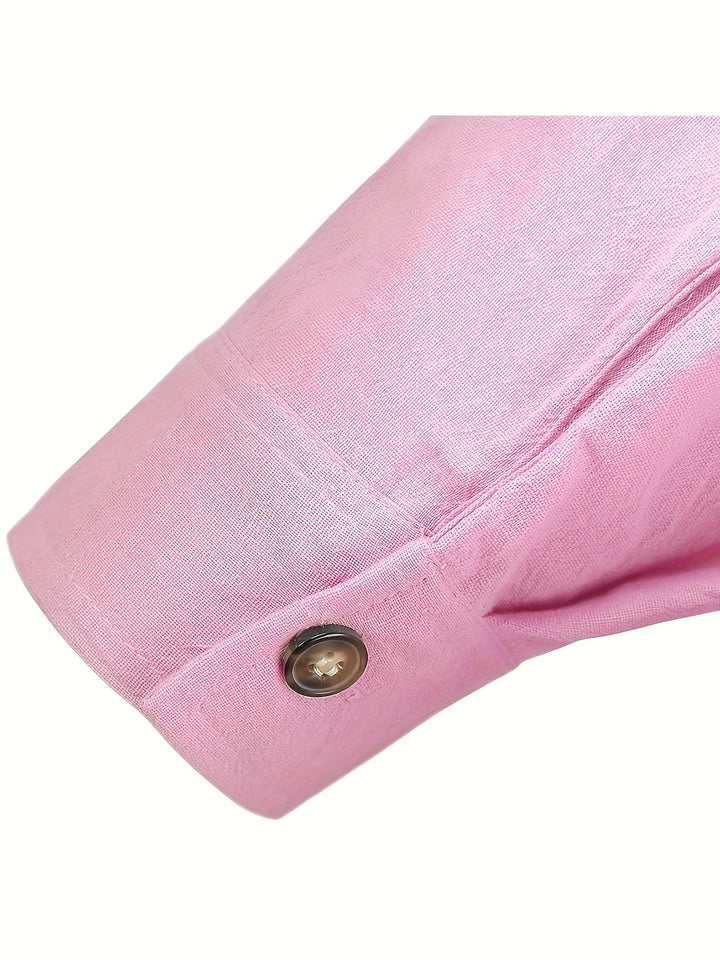 Shayne - Lightweight Cotton Linen Long Sleeve Shirt