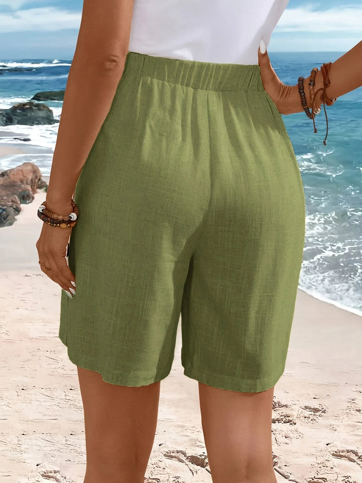 Fenella - Comfortable Shorts With Buttons
