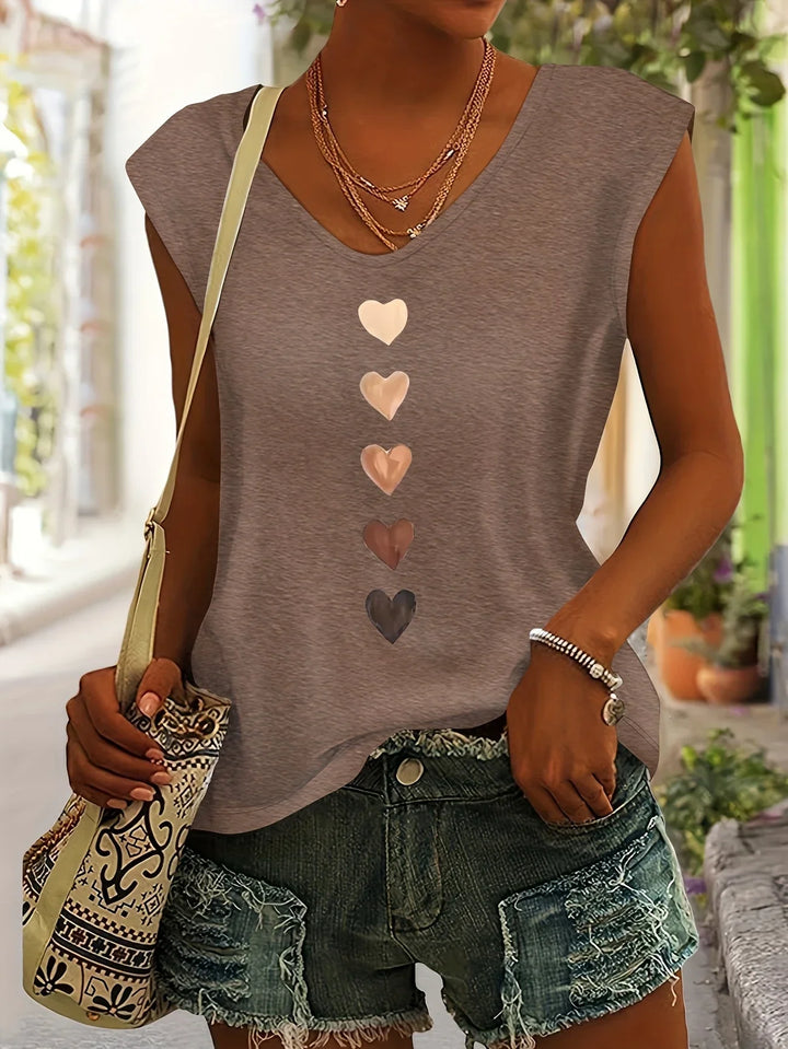 Nichole - Shirt With Heart Print