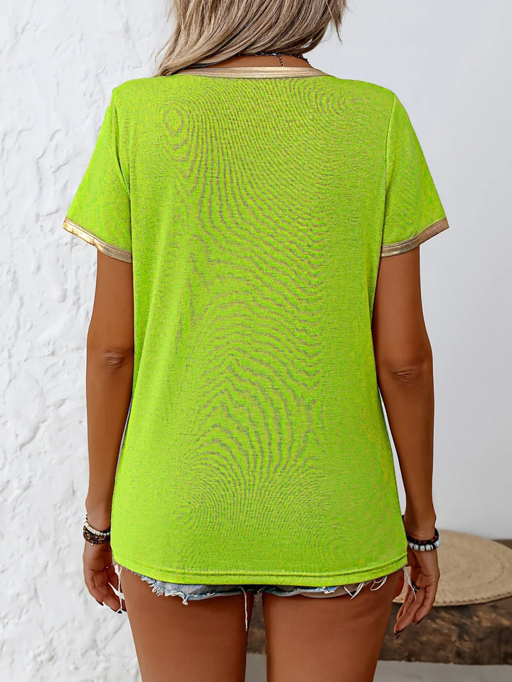 Krissy - Casual Crew Neck T-shirt