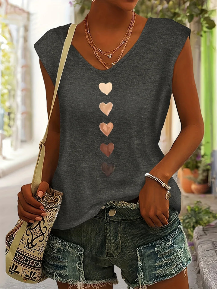 Nichole - Shirt With Heart Print