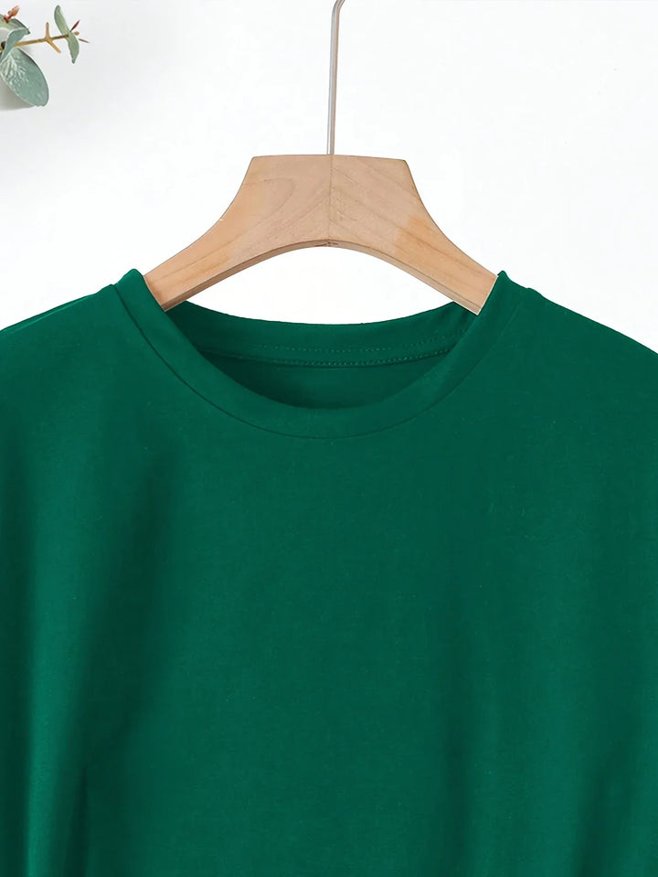 Larson - Casual Short Sleeve T Shirt With Heart Print