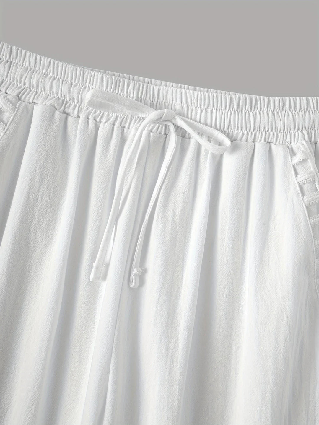 Tracey - Contrast Trim Cropped Pants