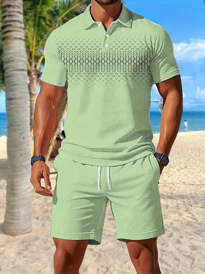 Zackary - Summer Short Sleeve Two Piece Set