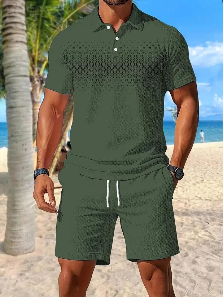 Zackary - Summer Short Sleeve Two Piece Set