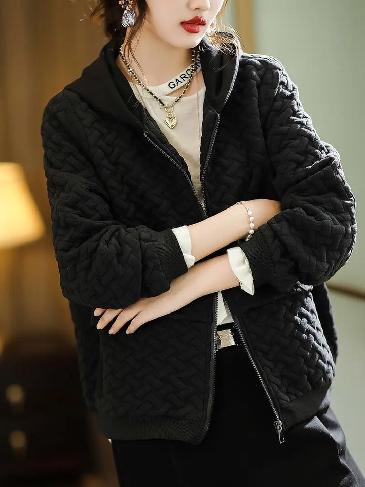 Earnestine - Quilted Hoodie