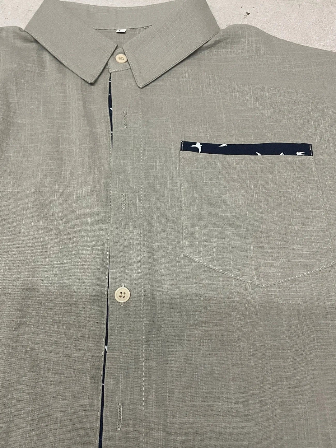 Trofim - Elegant Cute Bird Print Shirt