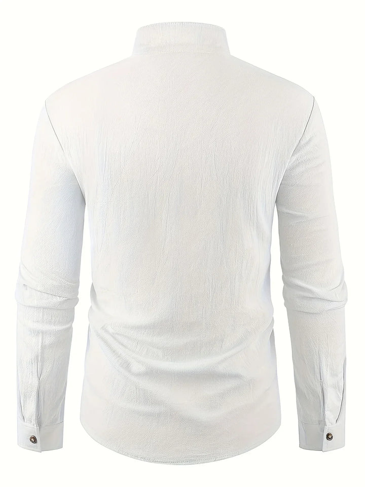 Shayne - Lightweight Cotton Linen Long Sleeve Shirt