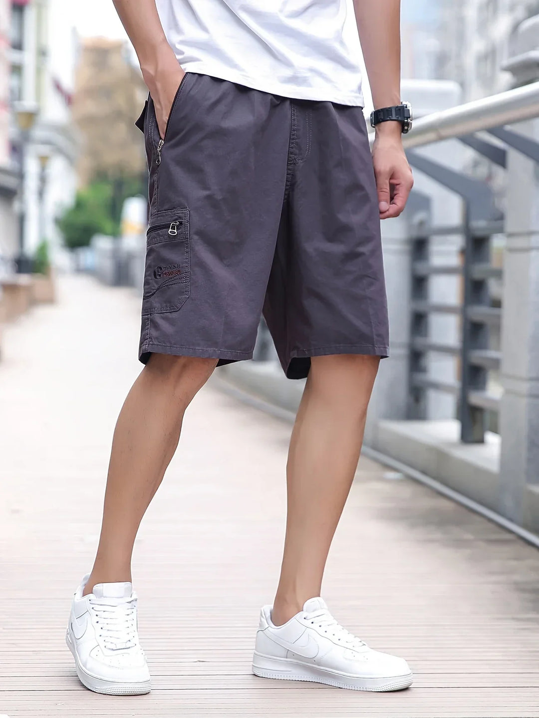 Fedde - Lightweight Cargo Shorts With Pocket