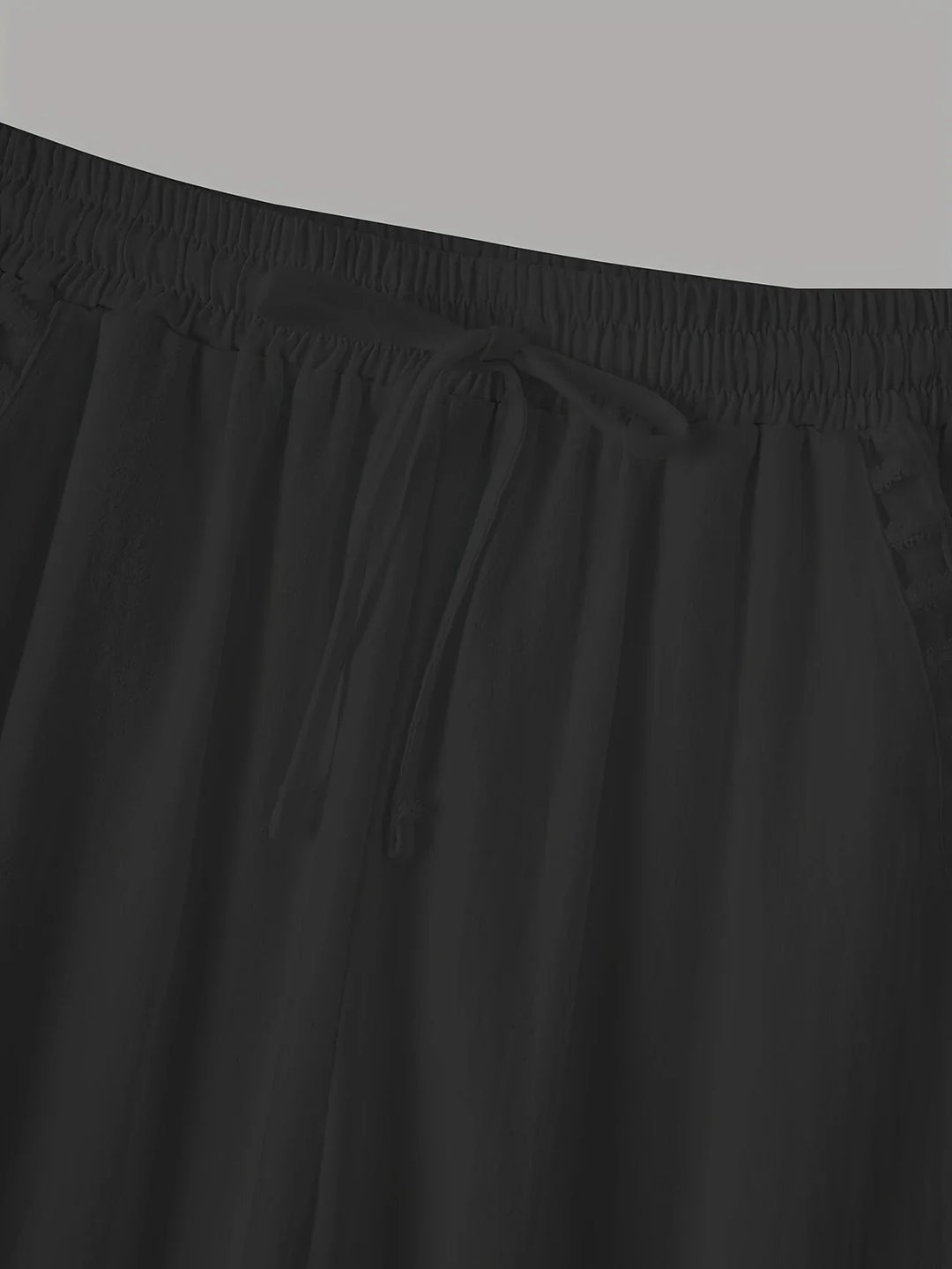 Tracey - Contrast Trim Cropped Pants