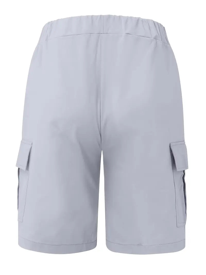 Jelte - Casual Non Stretch Drawstring Cargo Shorts