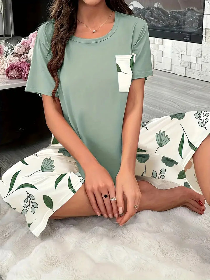 Kinsley - Comfortable Floral Print Loungewear Set