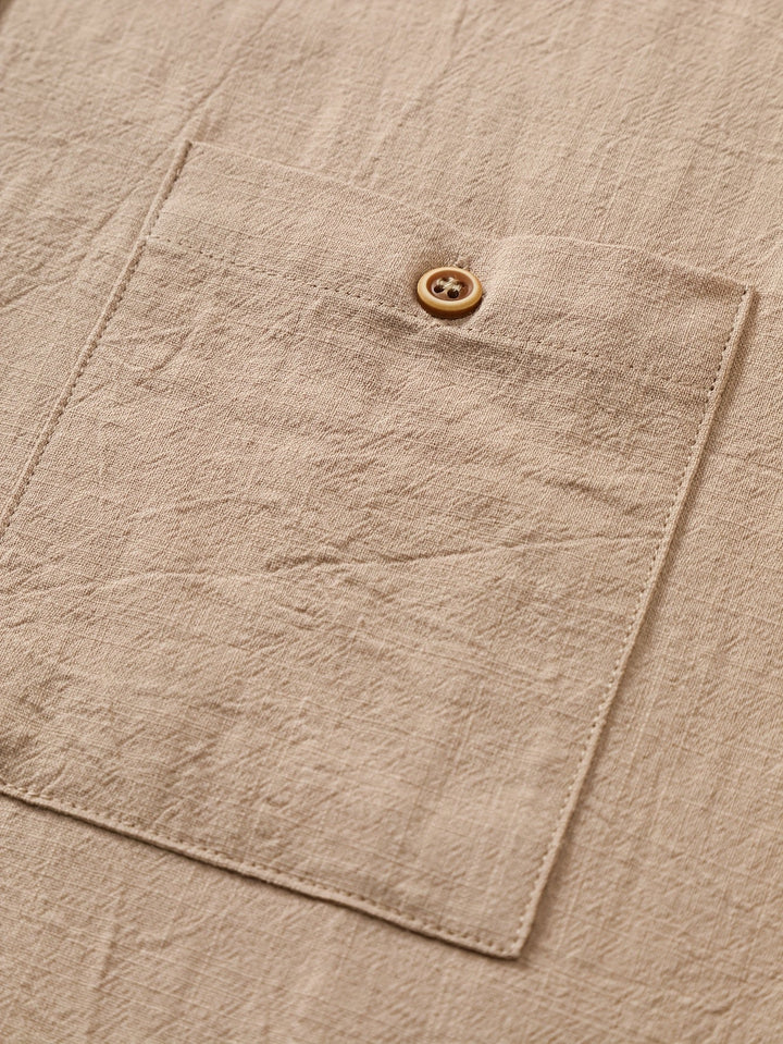 Tejada - Casual Cotton Shirt With Pocket