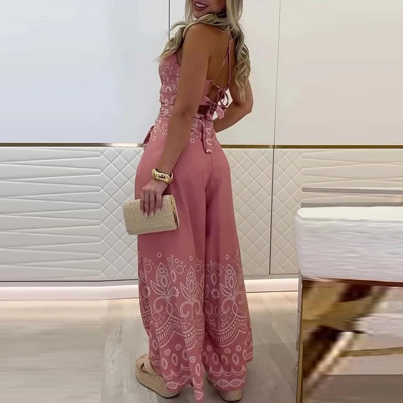 Gulshat - Casual Top And Wide Leg Pant Set