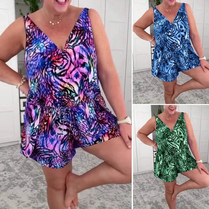 Evdoxia - Elegant Sleeveless Swimsuit