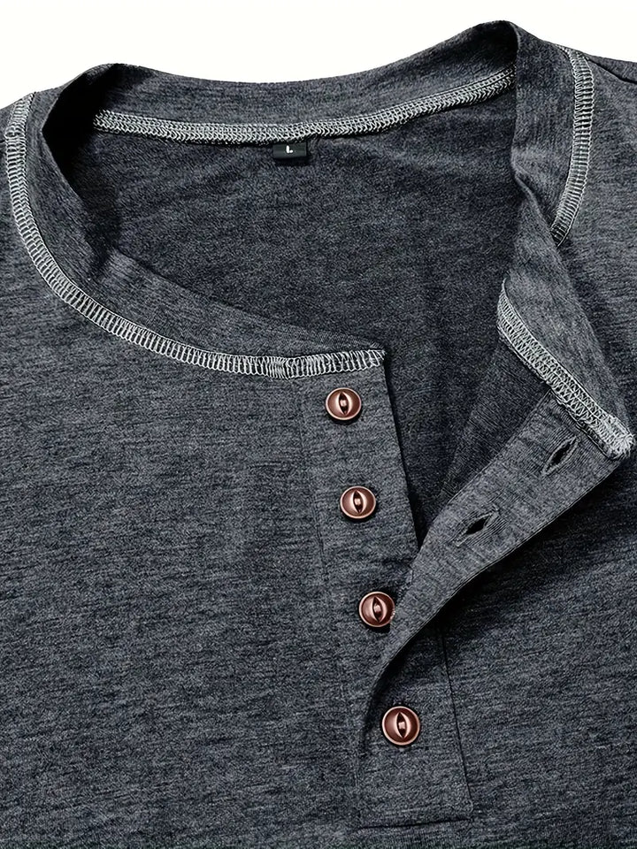Orazio - Short Sleeve T Shirt With Button