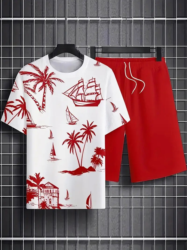 Barea - Elegant Summer Two Piece Printed Set