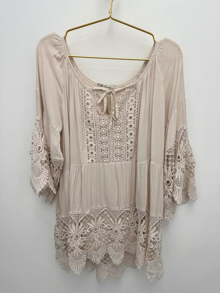 Lurdes - Stylish Shirt With Round Neck