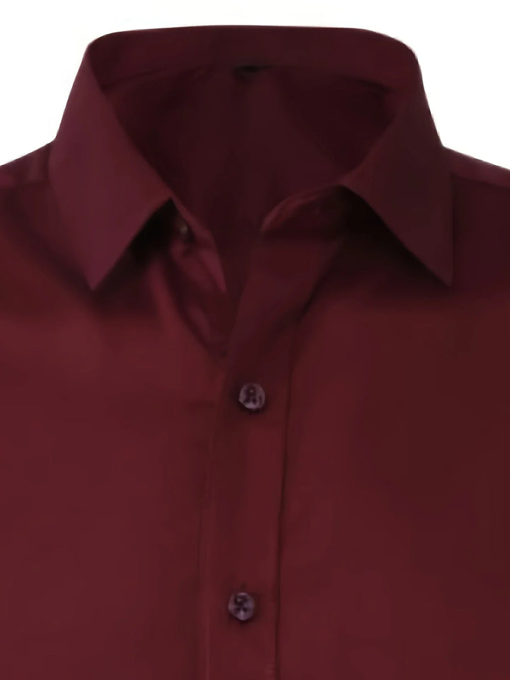 Byron - Elegant Long Sleeve Shirt With Button