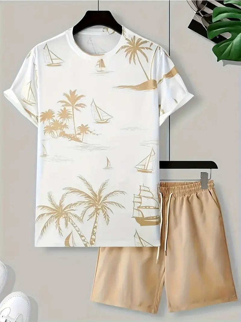 Barea - Elegant Summer Two Piece Printed Set