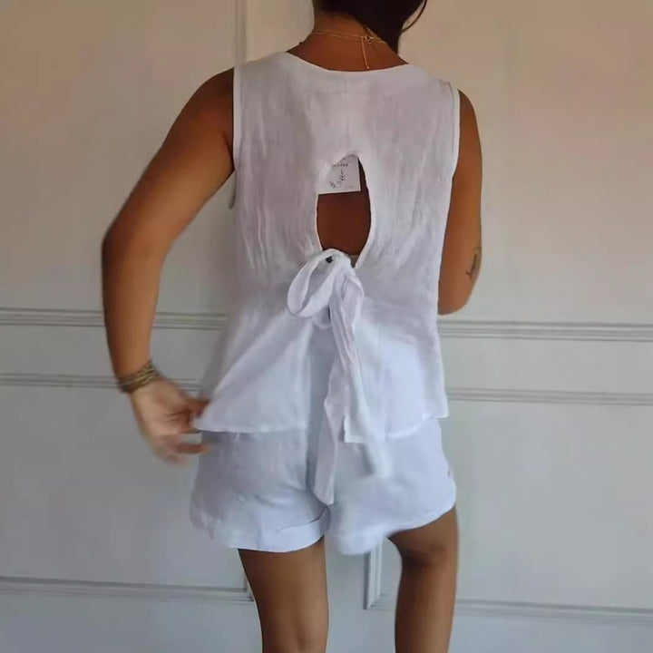 Maritza - Sleeveless Top With V Neck