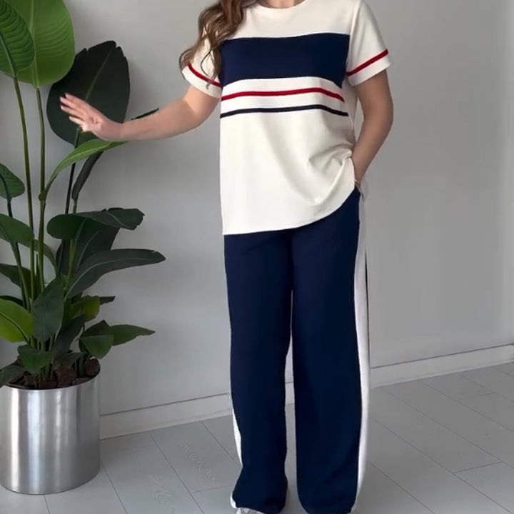 Bryaska - Casual T-shirt And Pants Set