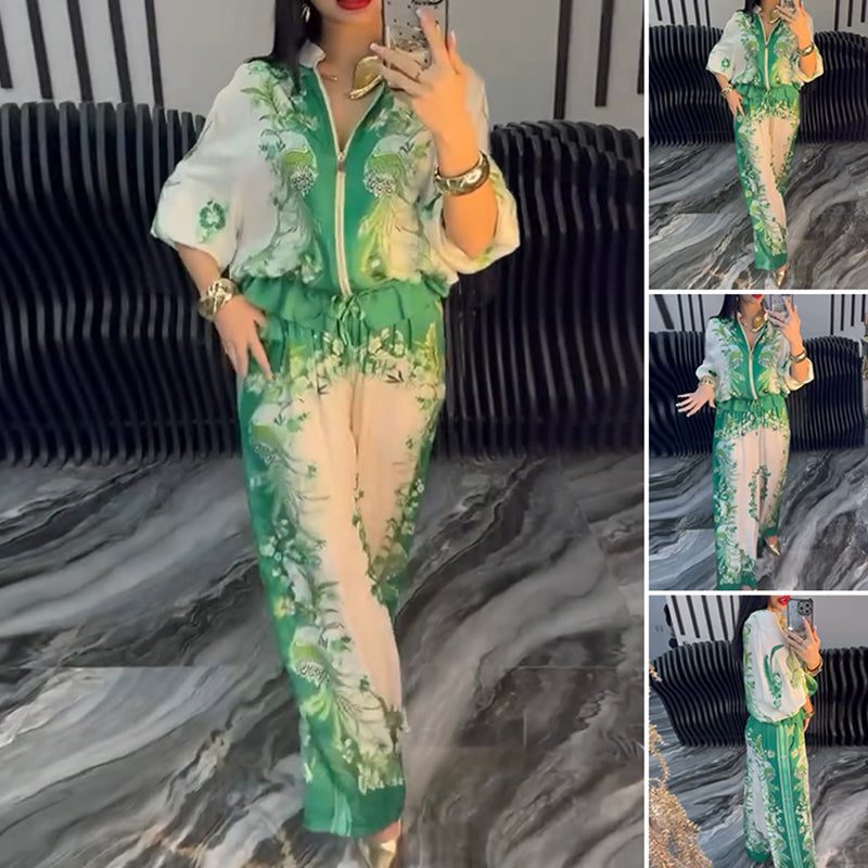 Sunmi - Elegant Two Piece Zippered Set