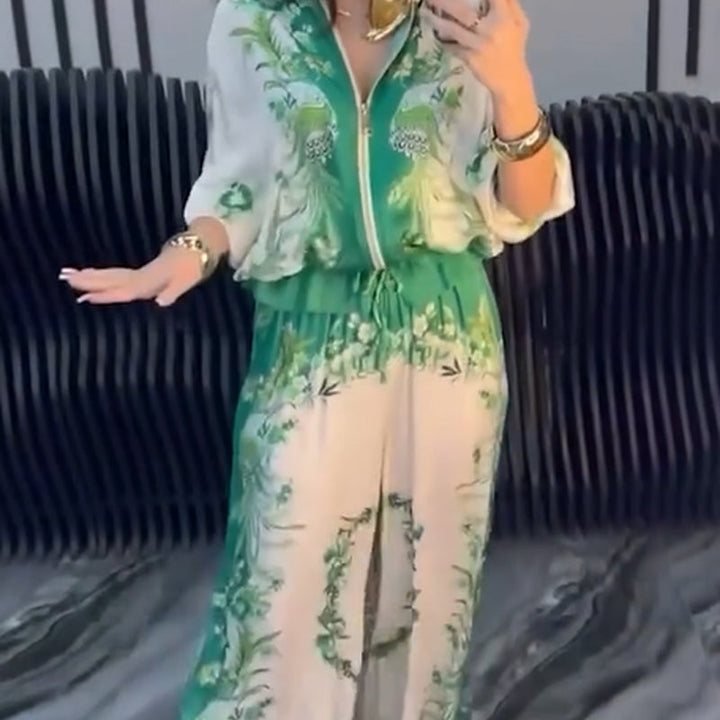 Sunmi - Elegant Two Piece Zippered Set