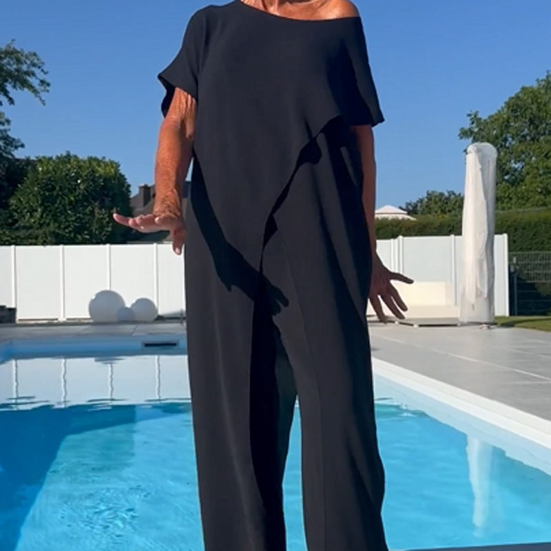 Shelagh - Off Shoulder Top And Pant Set