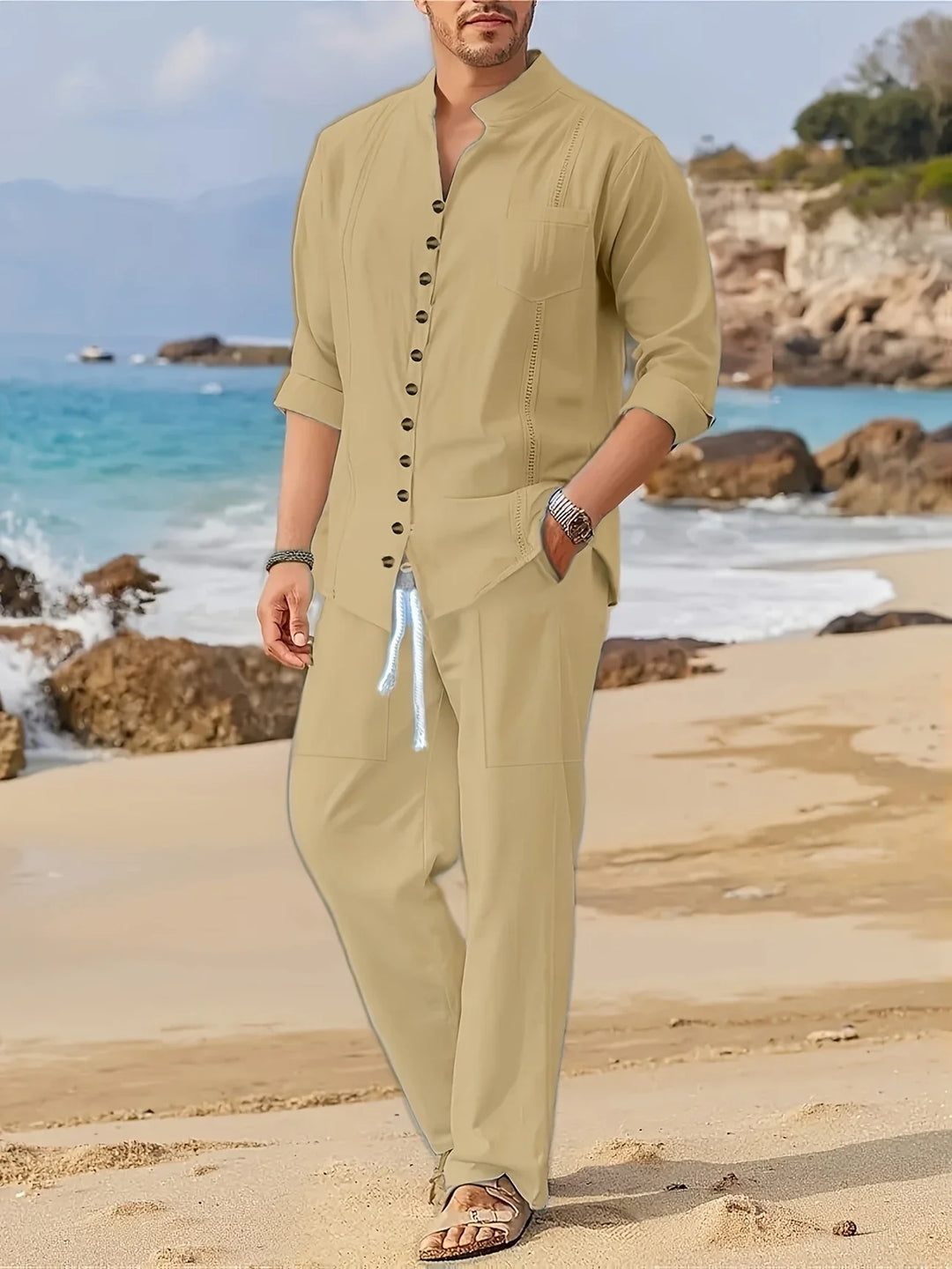 Micah - Fashionable Beach Two Piece Set