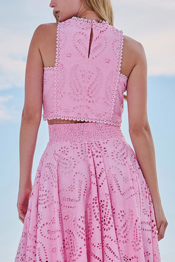 Rosanna - Sleeveless Two-Piece Lace Set