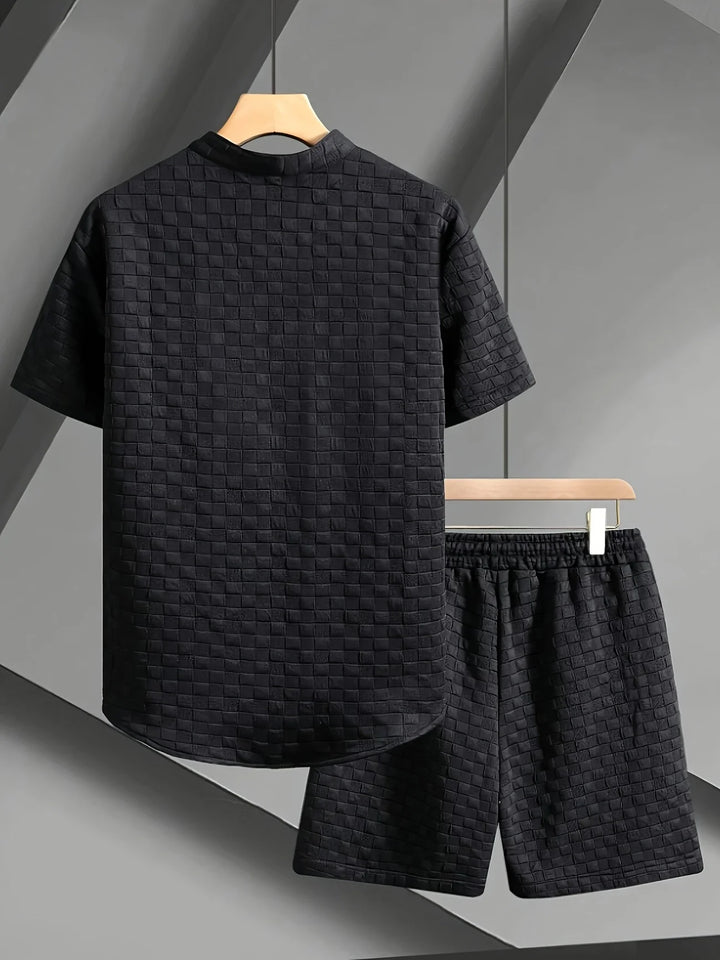 Zane - Casual Summer Short Sleeve Shirt And Short Set