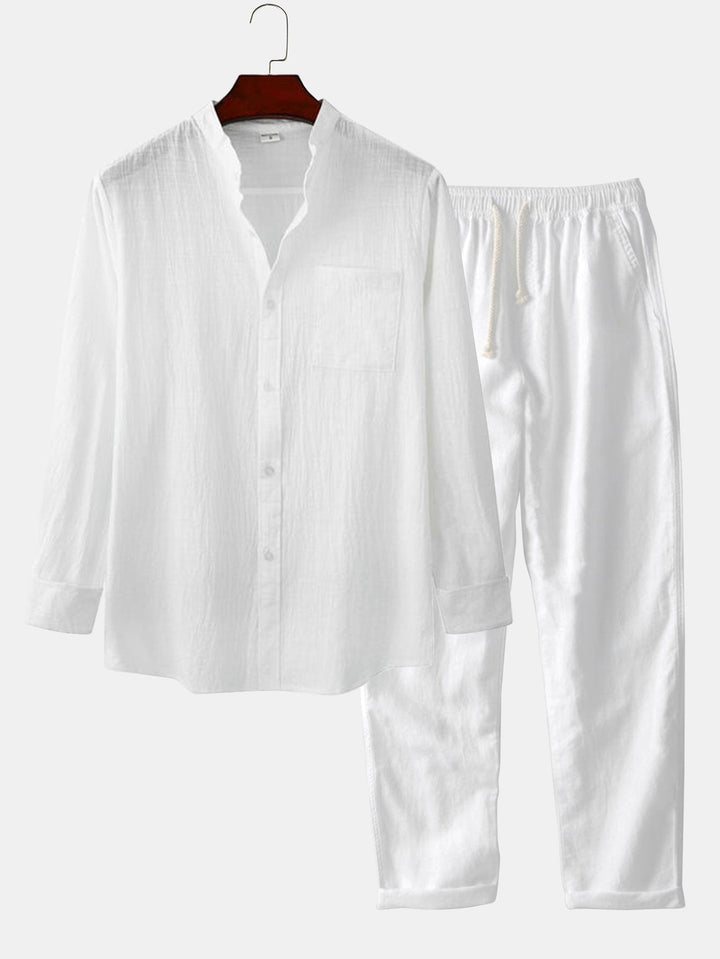 Edison - Linen Long Sleeve 2 Piece Set