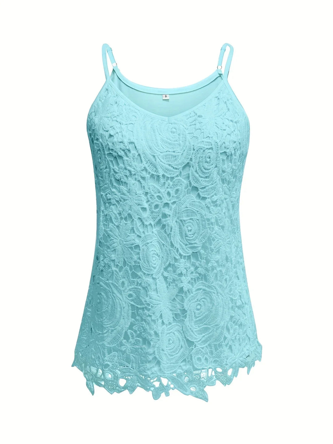 Juna - Elegant Sleeveless Lace Top With V Neck