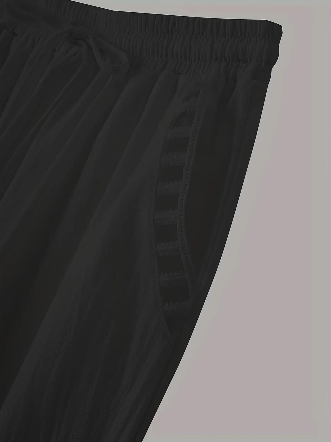 Tracey - Contrast Trim Cropped Pants